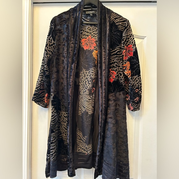 Cardigan to dress up an outfit.  polyester 10percent spandex - Picture 1 of 3